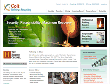 Tablet Screenshot of coltrefining.com
